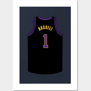 D'Angelo Russell Jersey City Qiangy Posters and Art
